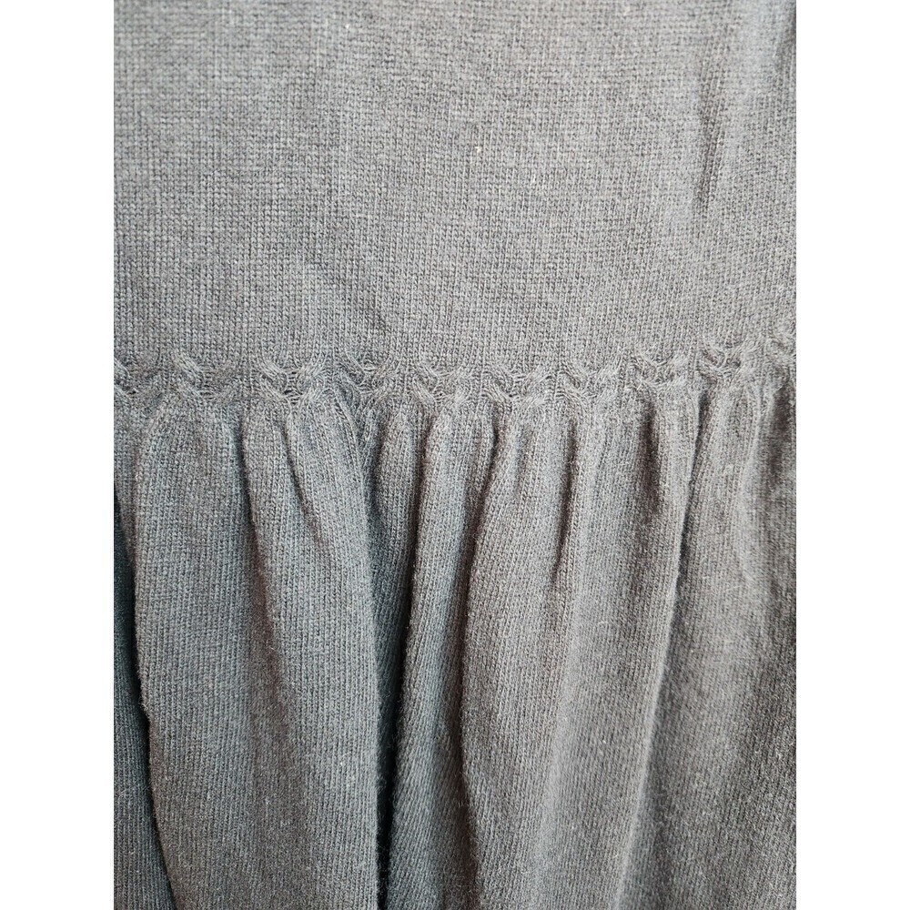 Sundance Black Half Button Peplum Cardigan Sz S NWT Viscose Lambswool Cashmere - Picture 6 of 12
